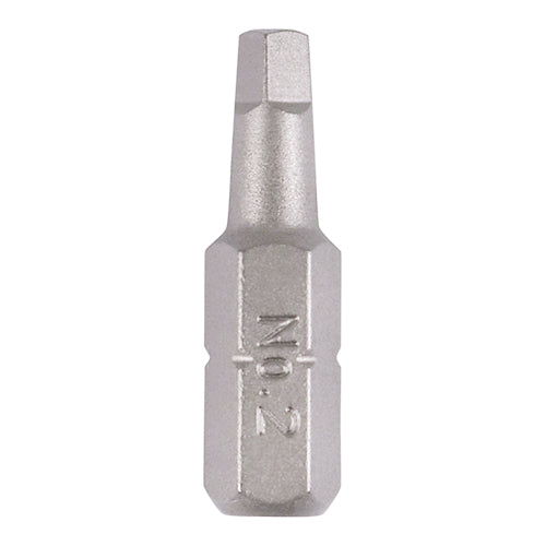 TIMCO Square Driver Bit S2 Grey - No.2 x 25