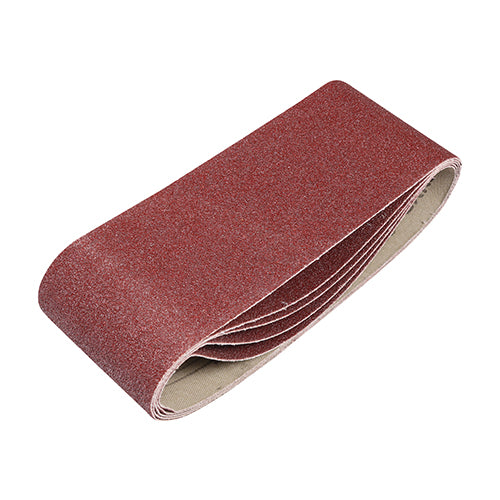 TIMCO Sanding Belts 80 Grit Red - 75 x 457mm