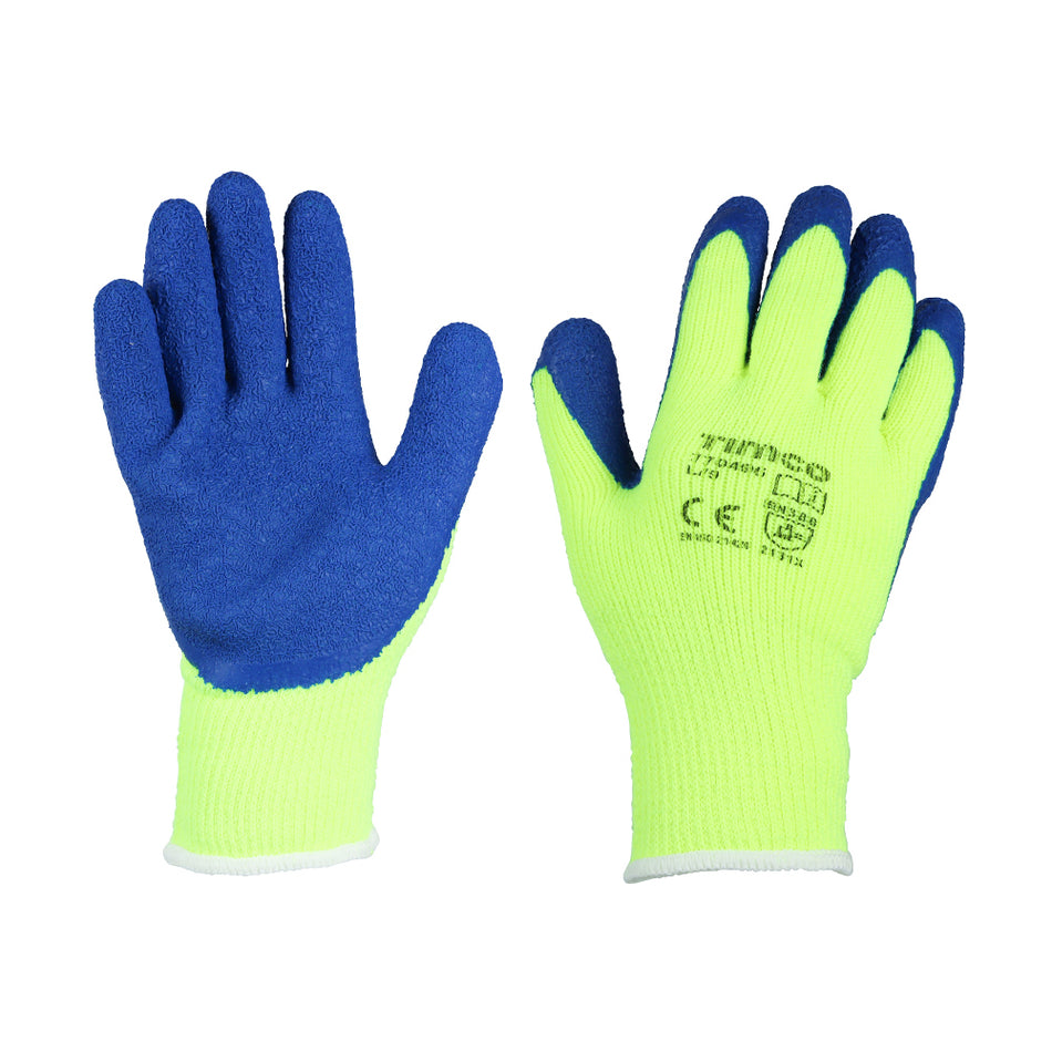 TIMCO Warm Grip Crinkle Latex Coated Polyester Gloves - Large