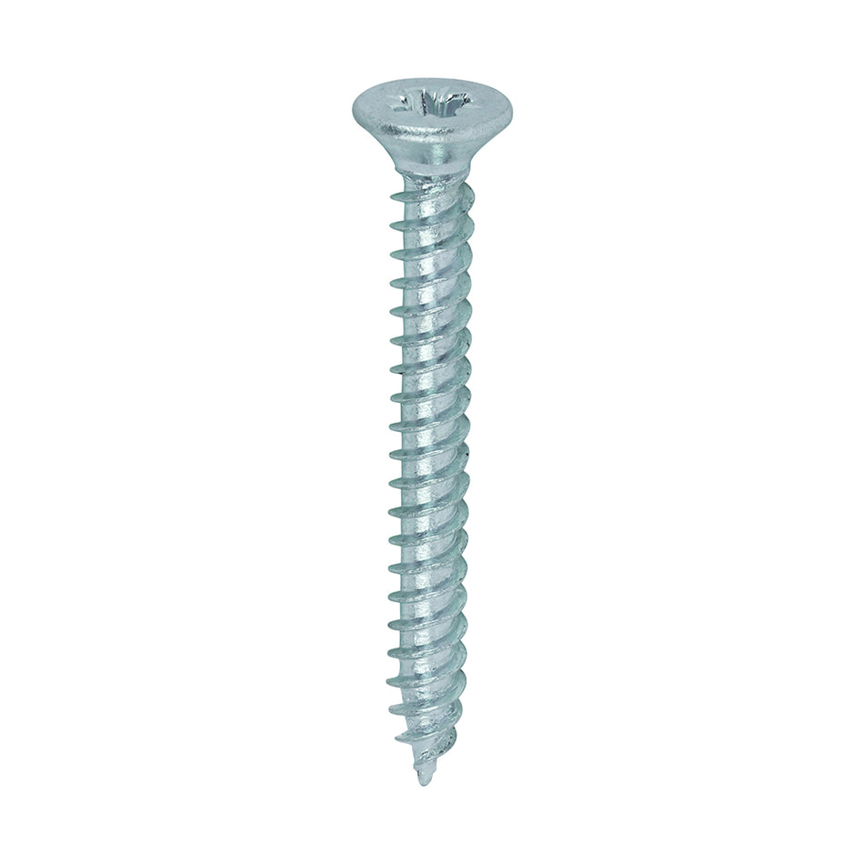 TIMCO Twin-Threaded Countersunk Silver Woodscrews - 4 x 1
