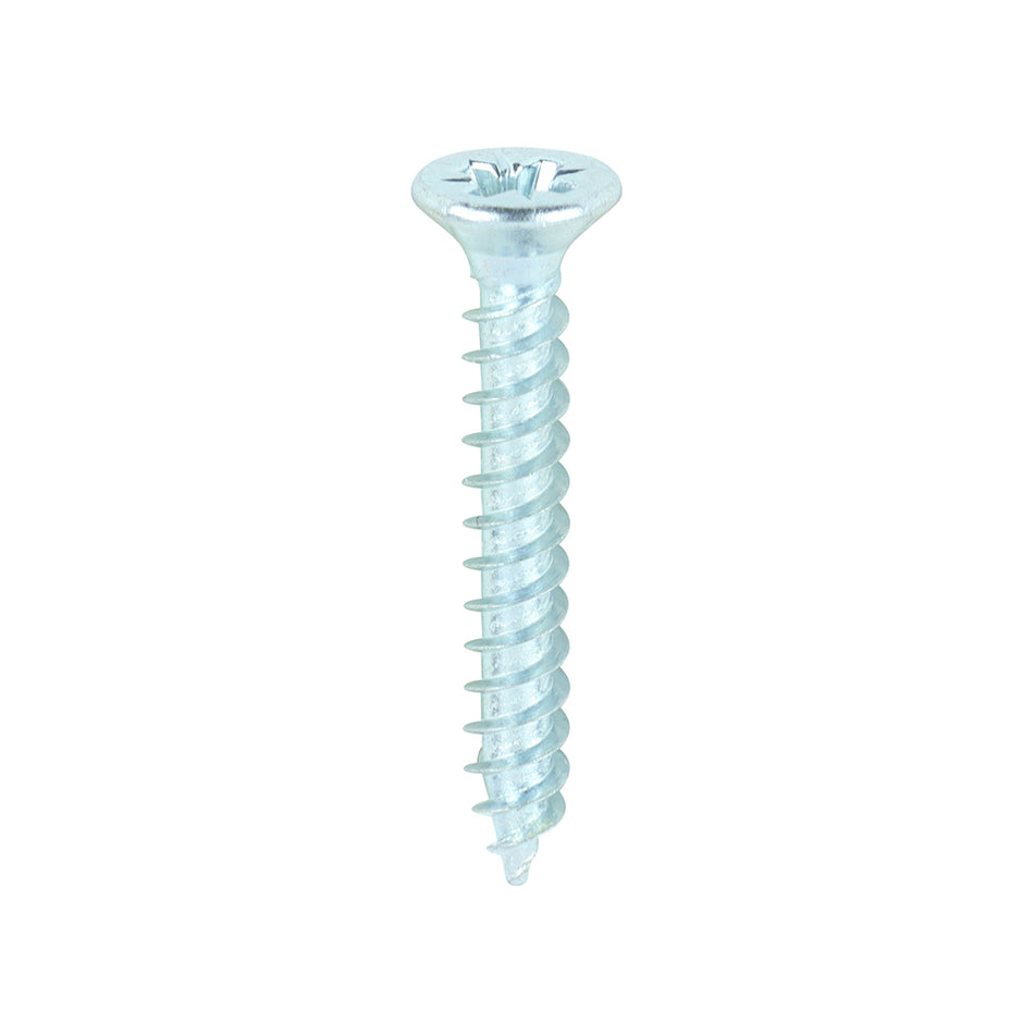 TIMCO Twin-Threaded Countersunk Silver Woodscrews - 6 x 1