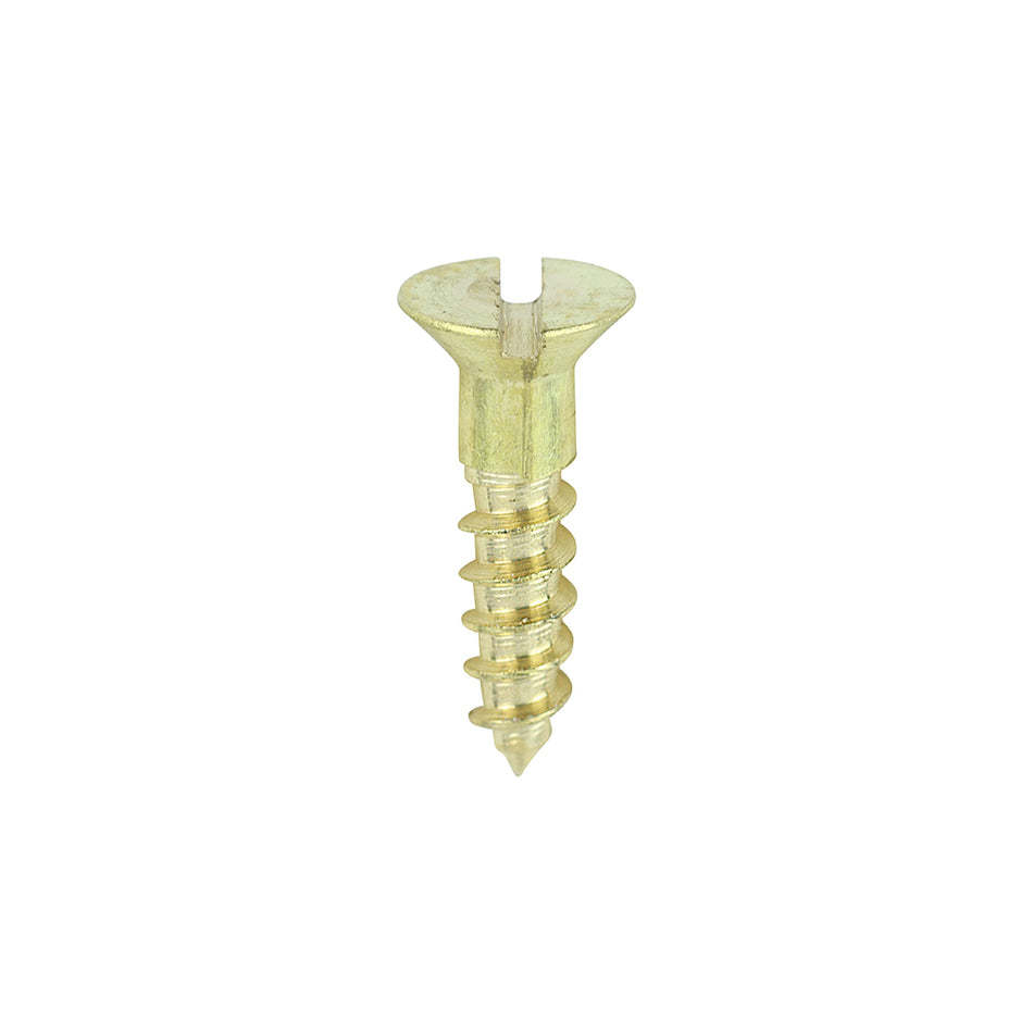TIMCO Solid Brass Countersunk Woodscrews - 4 x 1/2