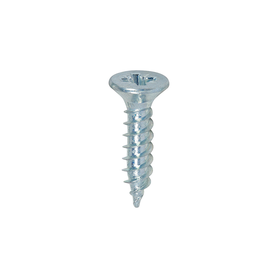 TIMCO Twin-Threaded Countersunk Silver Woodscrews - 8 x 3/4