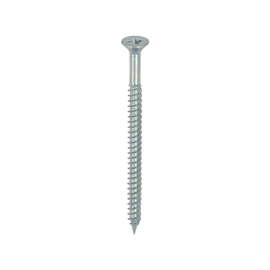 TIMCO Twin-Threaded Countersunk Silver Woodscrews - 8 x 2 1/2