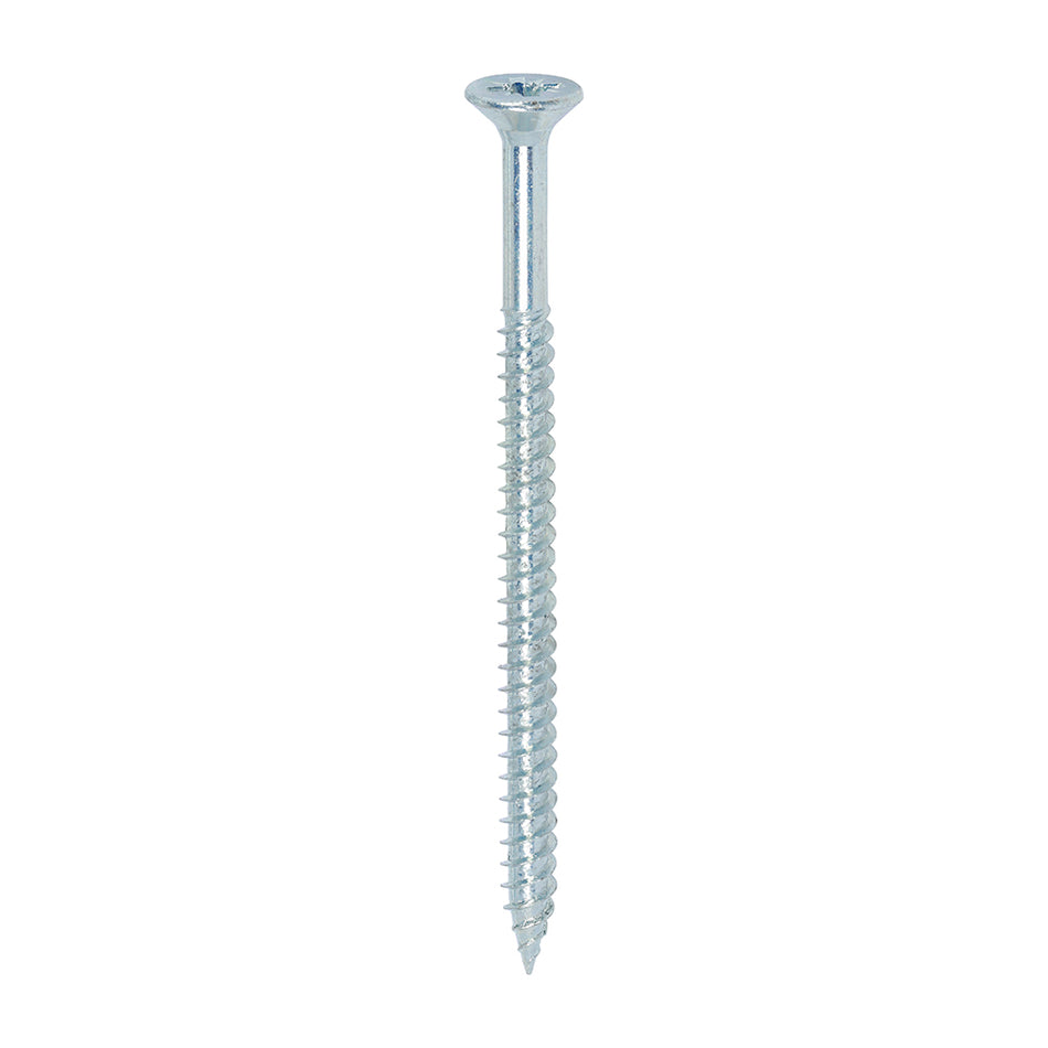 TIMCO Twin-Threaded Countersunk Silver Woodscrews - 12 x 3 1/2