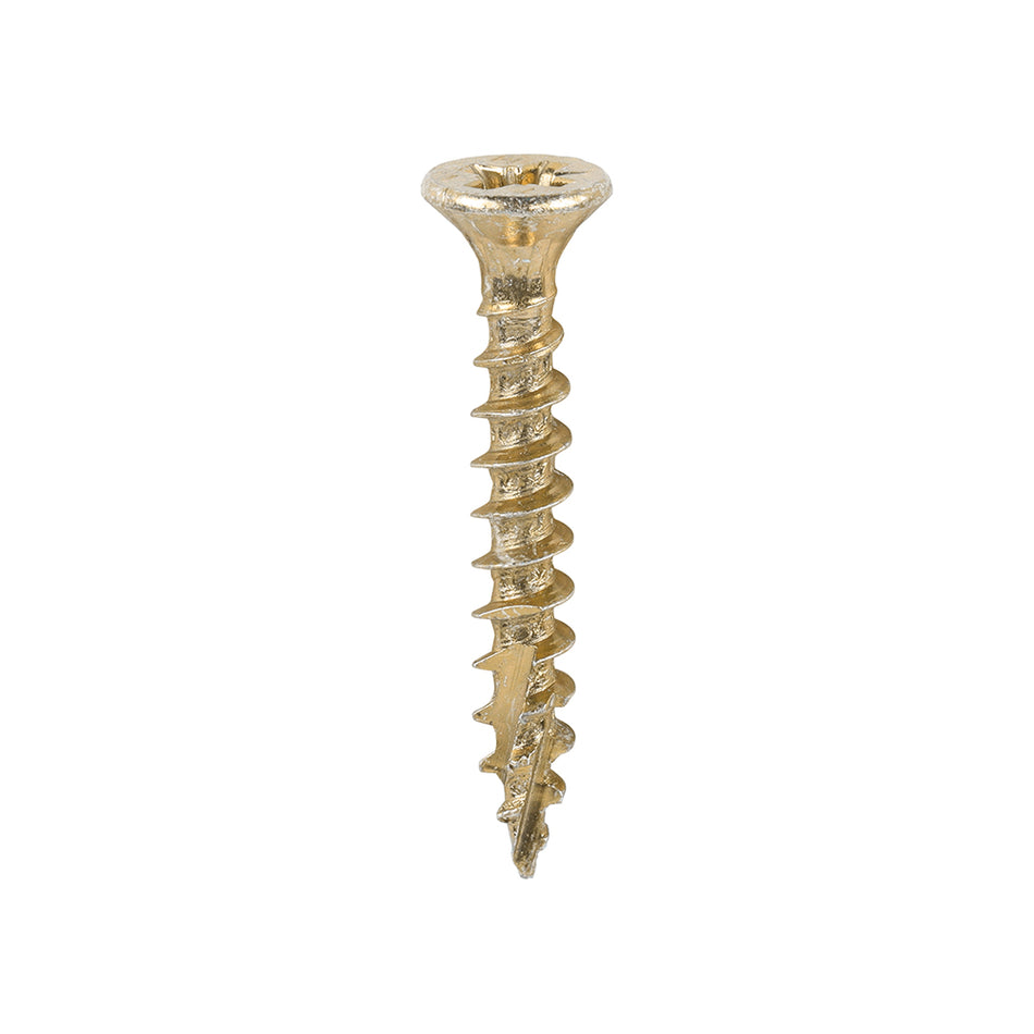 TIMCO C2 Strong-Fix Multi-Purpose Premium Countersunk Gold Woodscrews - 3.5 x 25
