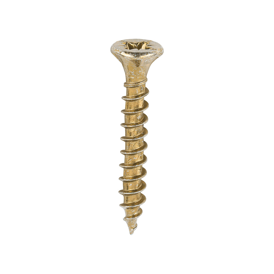 TIMCO Velocity Premium Multi-Use Countersunk Gold Woodscrews - 3.5 x 25