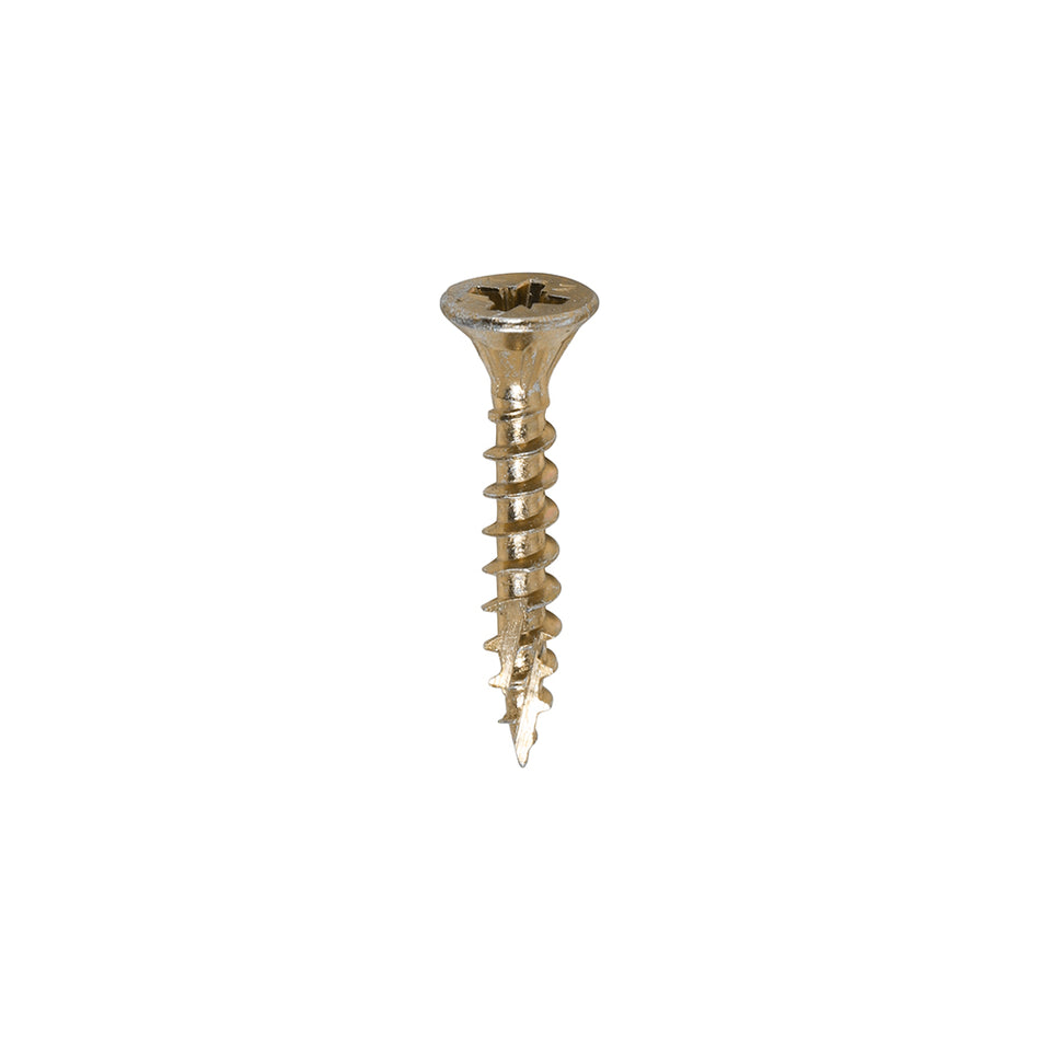 TIMCO C2 Strong-Fix Multi-Purpose Premium Countersunk Gold Woodscrews - 4.0 x 25