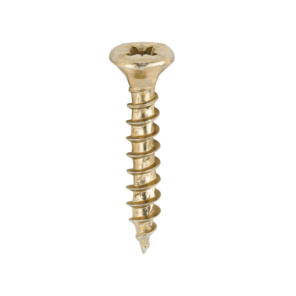 TIMCO Velocity Premium Multi-Use Countersunk Gold Woodscrews - 4.0 x 25