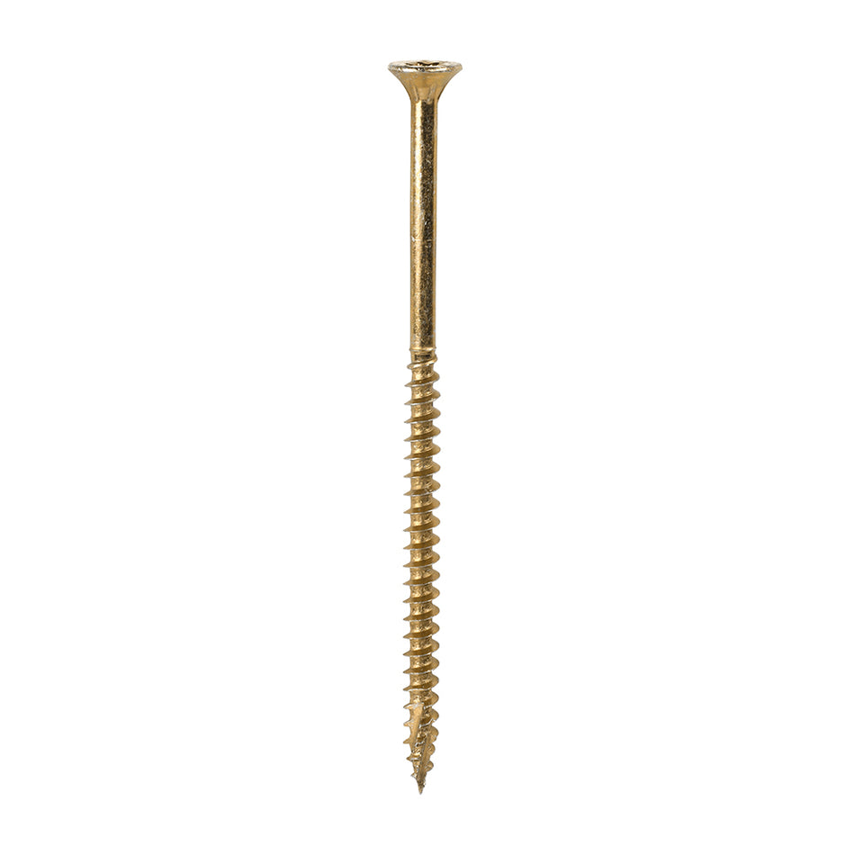 TIMCO C2 Clamp-Fix Multi-Purpose Premium Countersunk Gold Woodscrews - 4.0 x 80