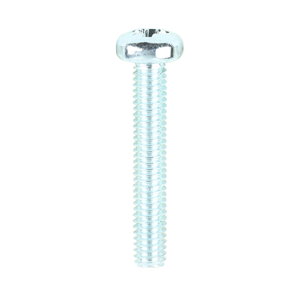 TIMCO Machine Pan Head Silver Screws - M4 x 25