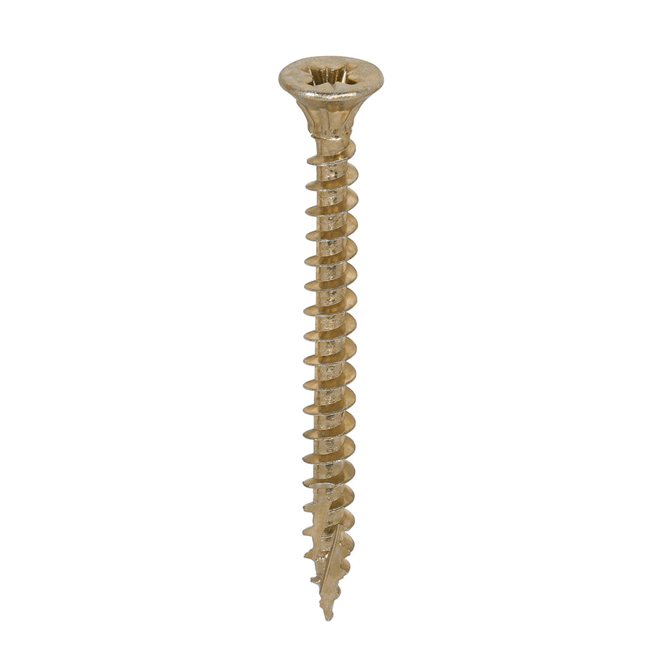 TIMCO C2 Strong-Fix Multi-Purpose Premium Countersunk Gold Woodscrews - 4.5 x 50