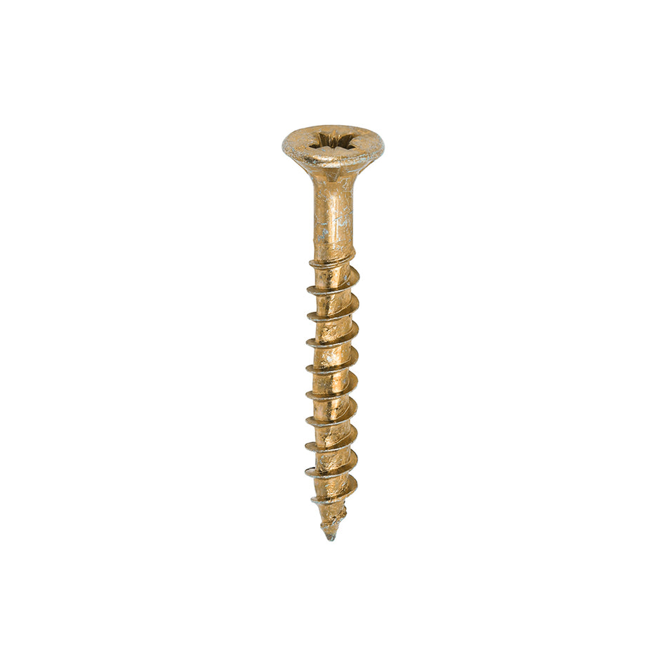 TIMCO Velocity Premium Multi-Use Countersunk Gold Woodscrews - 5.0 x 40
