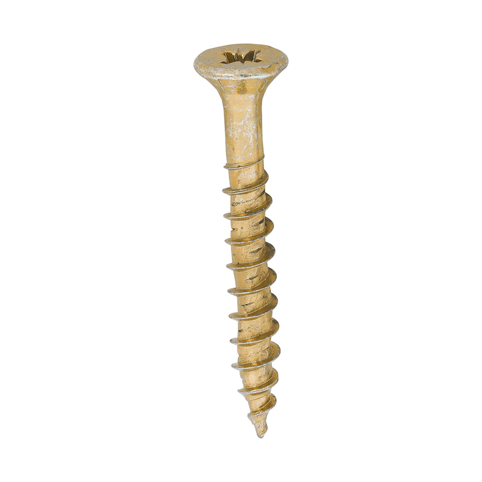 TIMCO Velocity Premium Multi-Use Countersunk Gold Woodscrews - 5.0 x 40