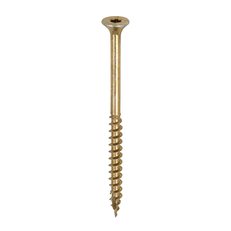TIMCO C2 Clamp-Fix Multi-Purpose Premium Countersunk Gold Woodscrews - 5.0 x 75