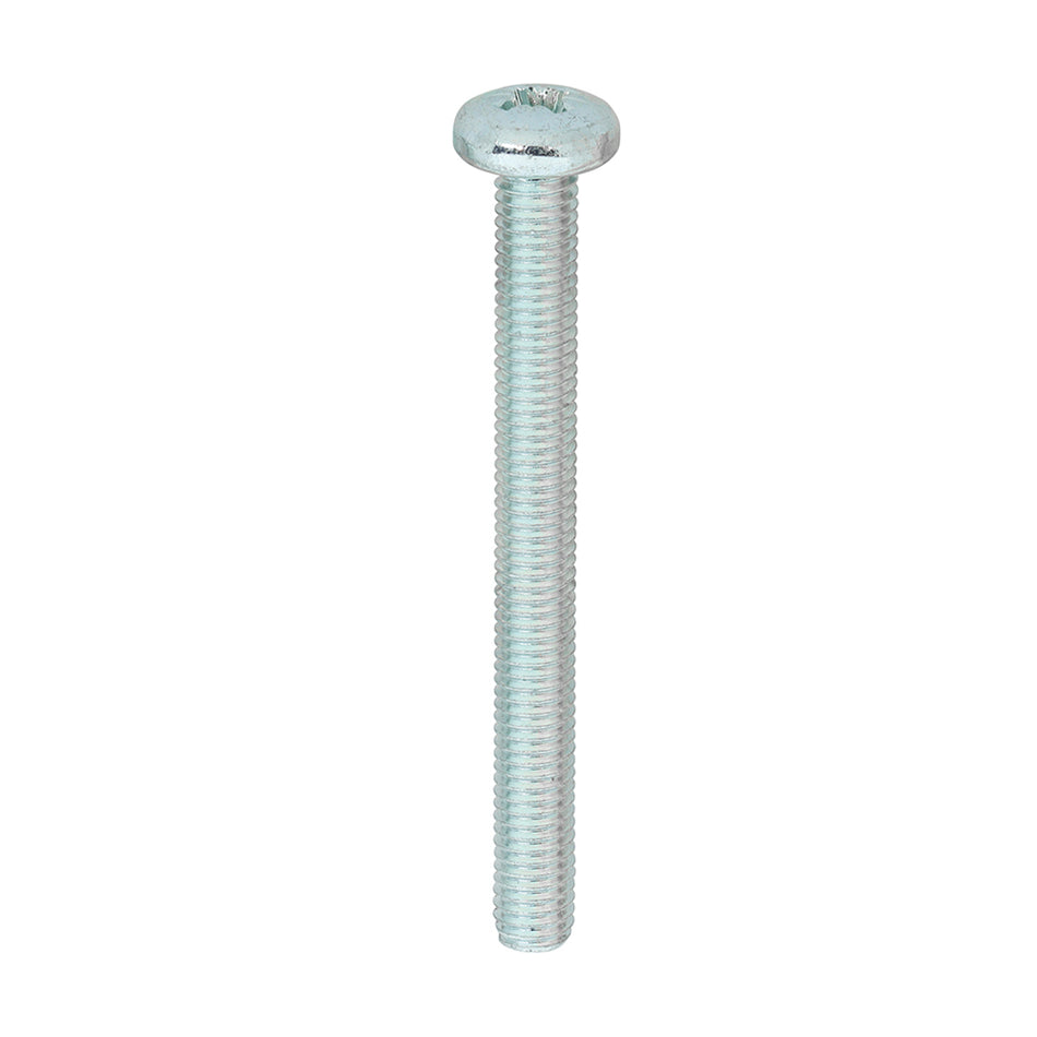 TIMCO Machine Pan Head Silver Screws - M5 x 50