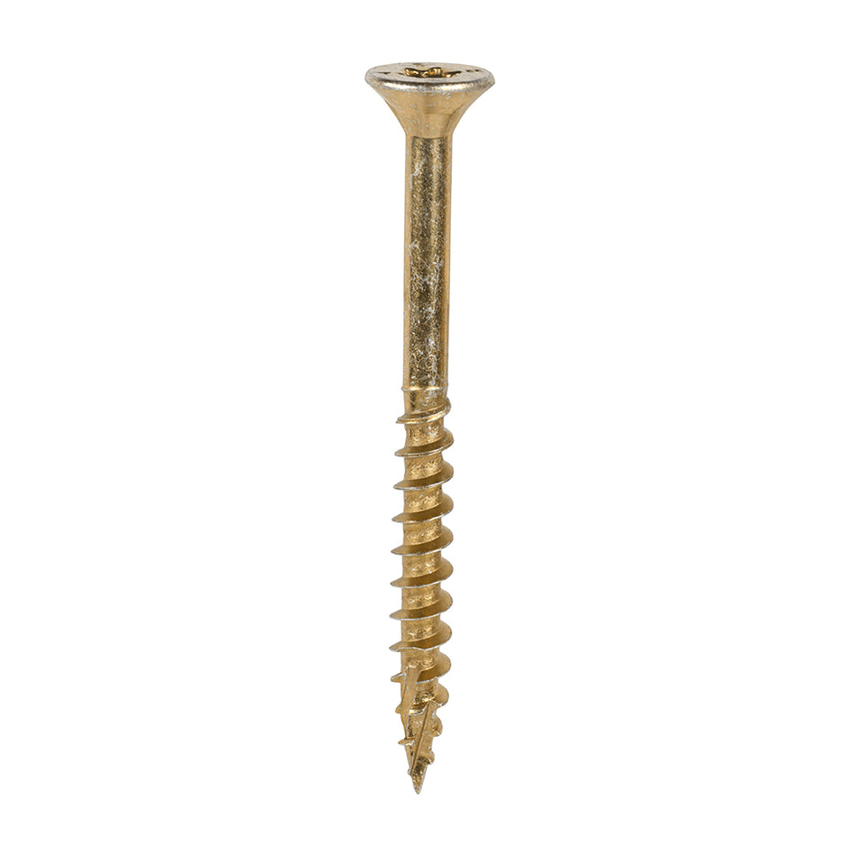 TIMCO C2 Clamp-Fix Multi-Purpose Premium Countersunk Gold Woodscrews - 6.0 x 70