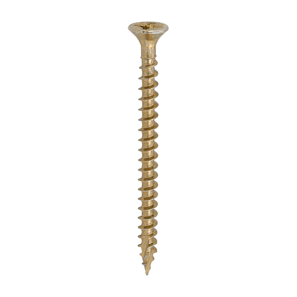 TIMCO C2 Strong-Fix Multi-Purpose Premium Countersunk Gold Woodscrews - 6.0 x 80