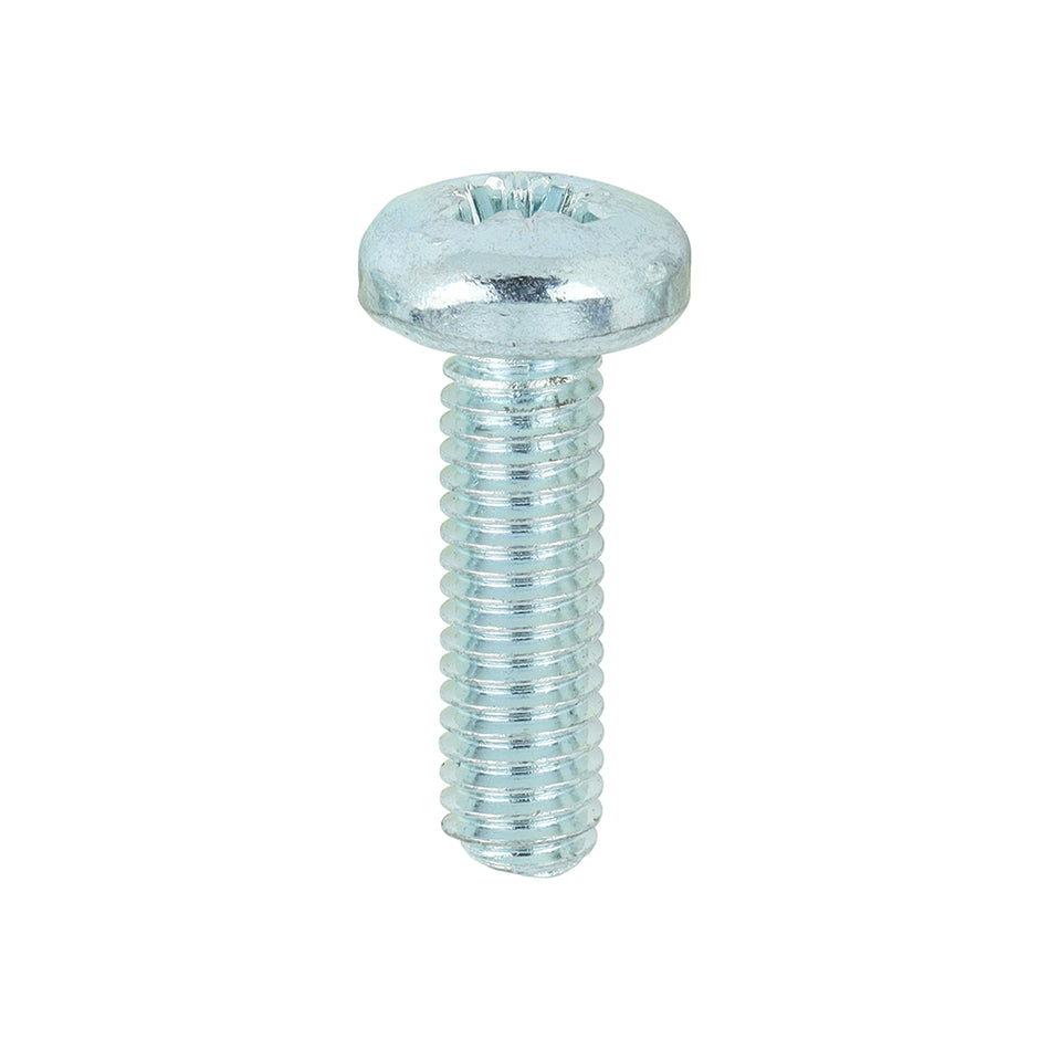 TIMCO Machine Pan Head Silver Screws - M6 x 20
