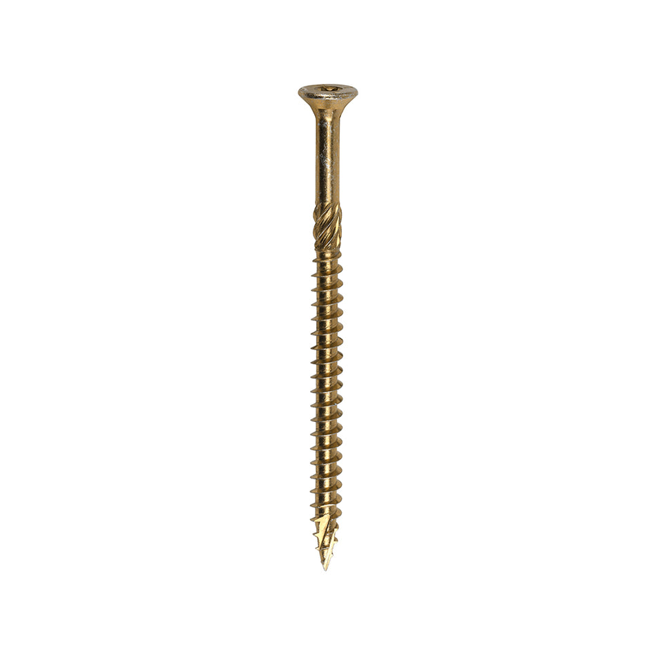 TIMCO C2 Clamp-Fix Multi-Purpose Premium Countersunk Gold Woodscrews - 8.0 x 120