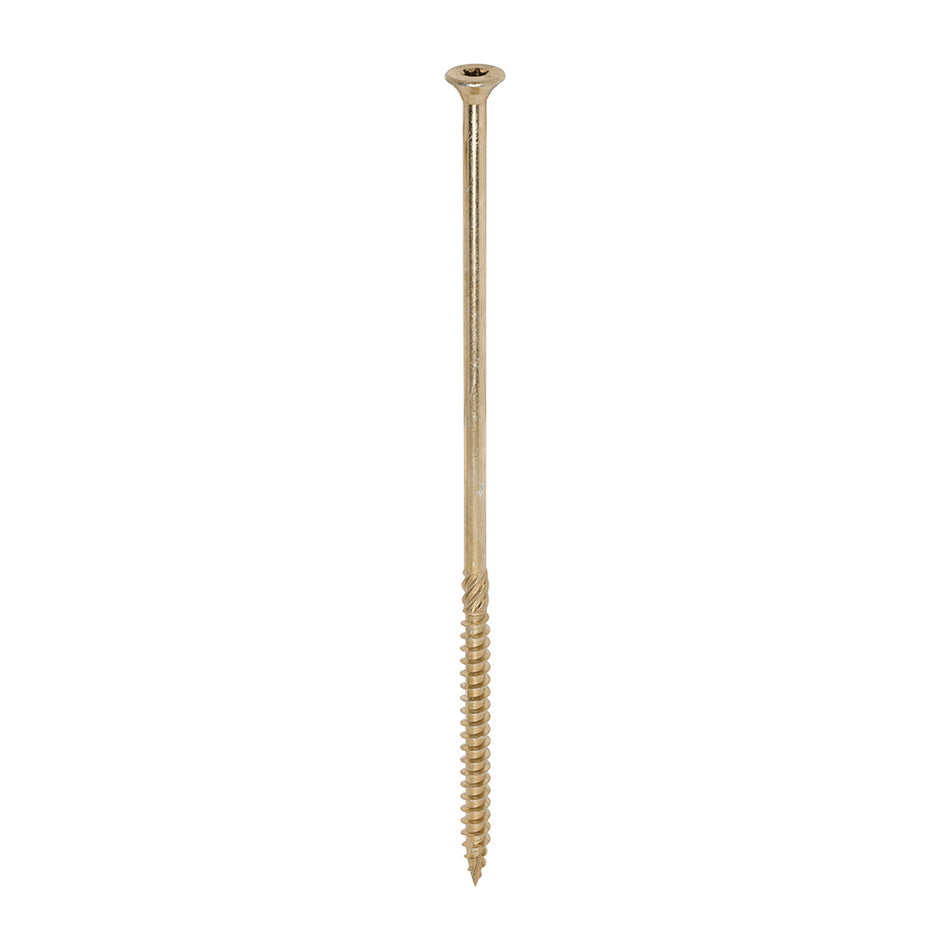 TIMCO C2 Clamp-Fix Multi-Purpose Premium Countersunk Gold Woodscrews - 8.0 x 225