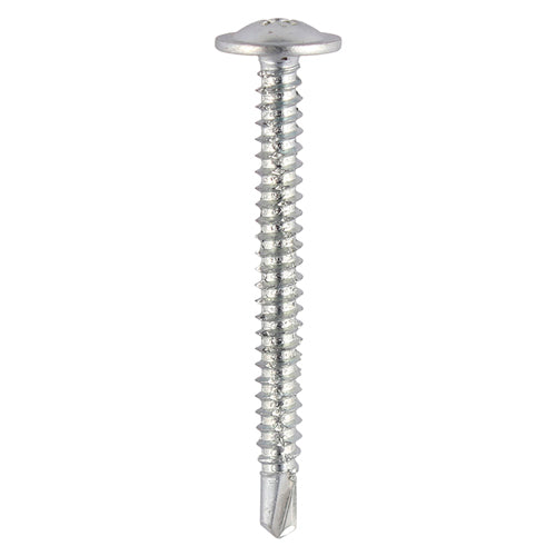 TIMCO Baypole Screws Wafer Flange PH Self-Drilling Point Zinc - 4.8 x 50