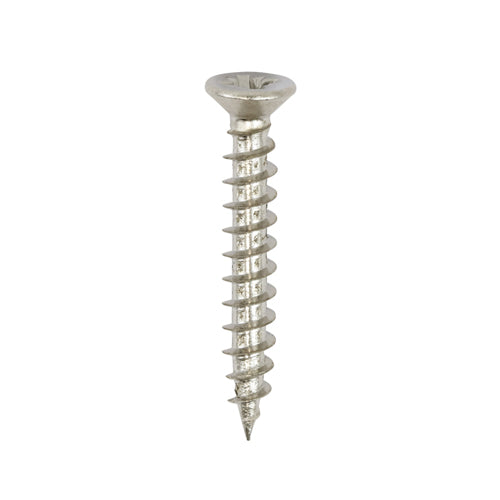 TIMCO Classic Multi-Purpose Reduced Head Countersunk Nickel Piano Hinge Woodscrews - 3.0 x 12