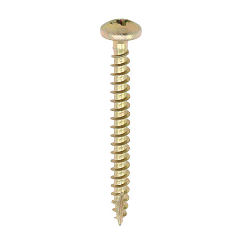 TIMCO Classic Multi-Purpose Pan Head Gold Woodscrews - 4.0 x 50