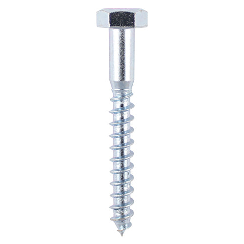 TIMCO Coach Screws Hex Head Silver  - 6.0 x 100