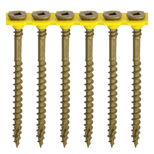 TIMCO Collated C2 Deck-Fix Premium Countersunk Green Decking Screws - 4.5 x 65