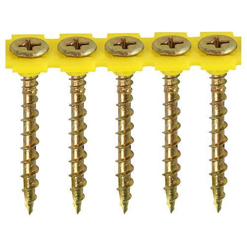 TIMCO Collated Solo Countersunk Gold Woodscrews - 4.2 x 50