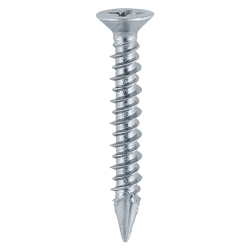 TIMCO Window Fabrication Screws Countersunk PH High-Low Thread Slash Point Zinc - 4.8 x 25