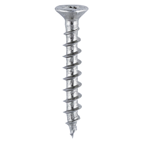 TIMCO Window Fabrication Screws Countersunk with Ribs PH Single Thread Gimlet Point Zinc - 4.3 x 25