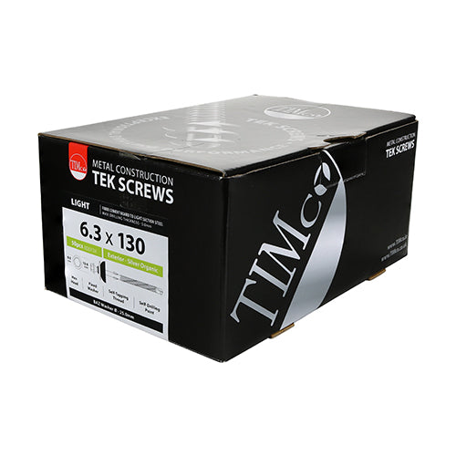TIMCO Self-Drilling Fiber Cement Board Exterior Silver Screw with BAZ Washer - 6.3 x 110