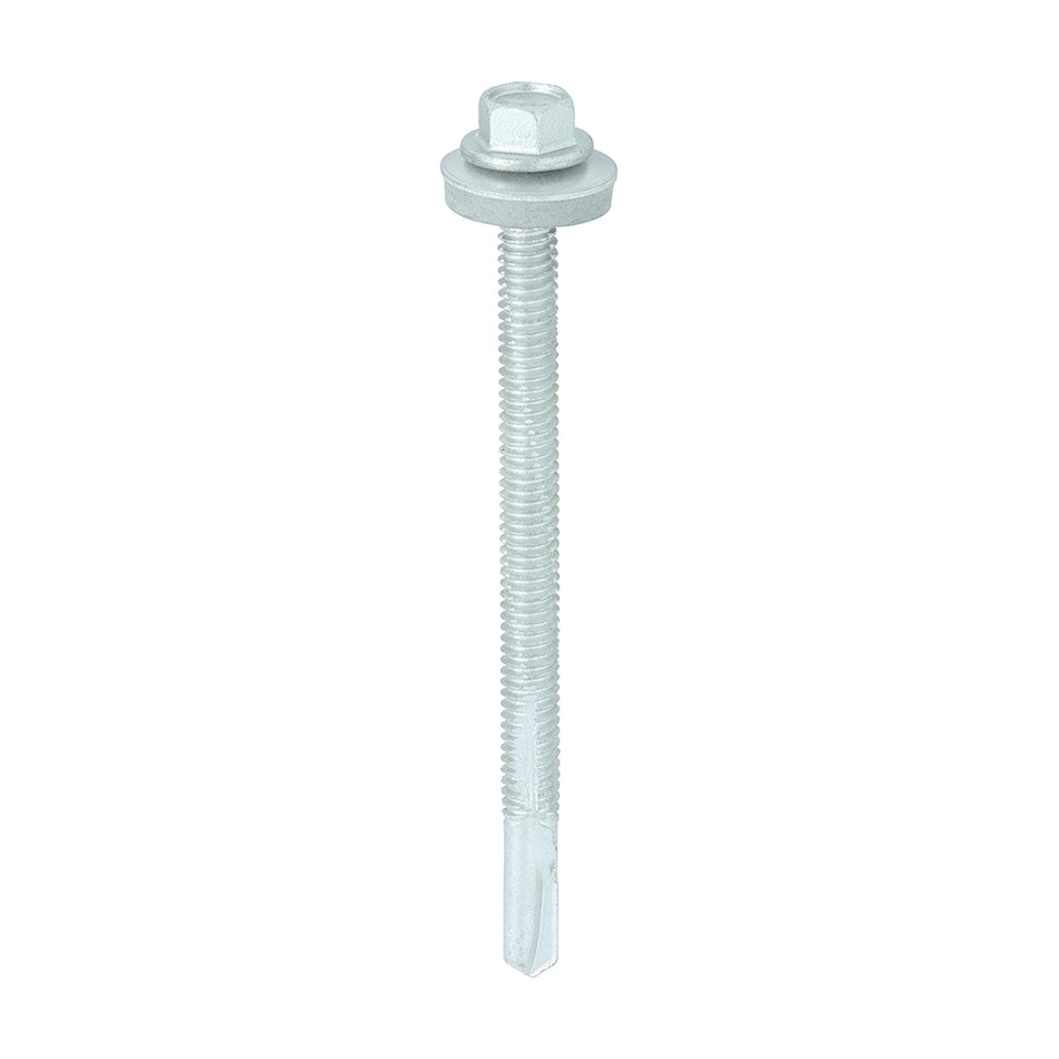TIMCO Self-Drilling Heavy Section Screws Exterior Silver with EPDM Washer - 5.5 x 80