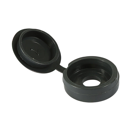 TIMCO Hinged Screw Caps Large Dark Grey - To fit 5.0 to 6.0 Screw