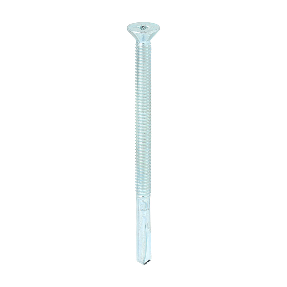 TIMCO Self-Drilling Wing-Tip Steel to Timber Heavy Section Silver Screws  - 5.5 x 85