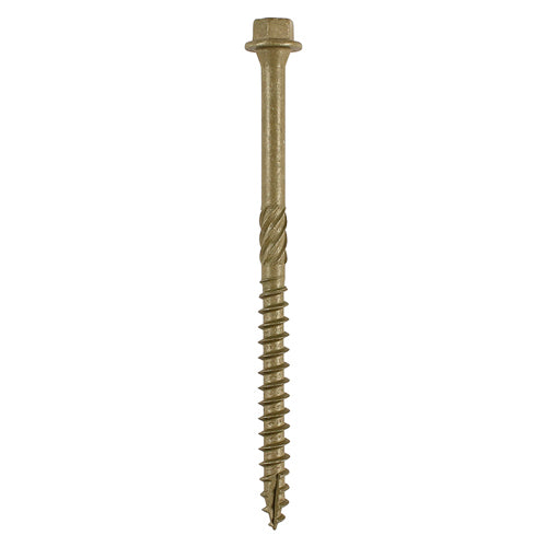 TIMCO Timber Screws Hex Flange Head Exterior Green - 6.7 x 87