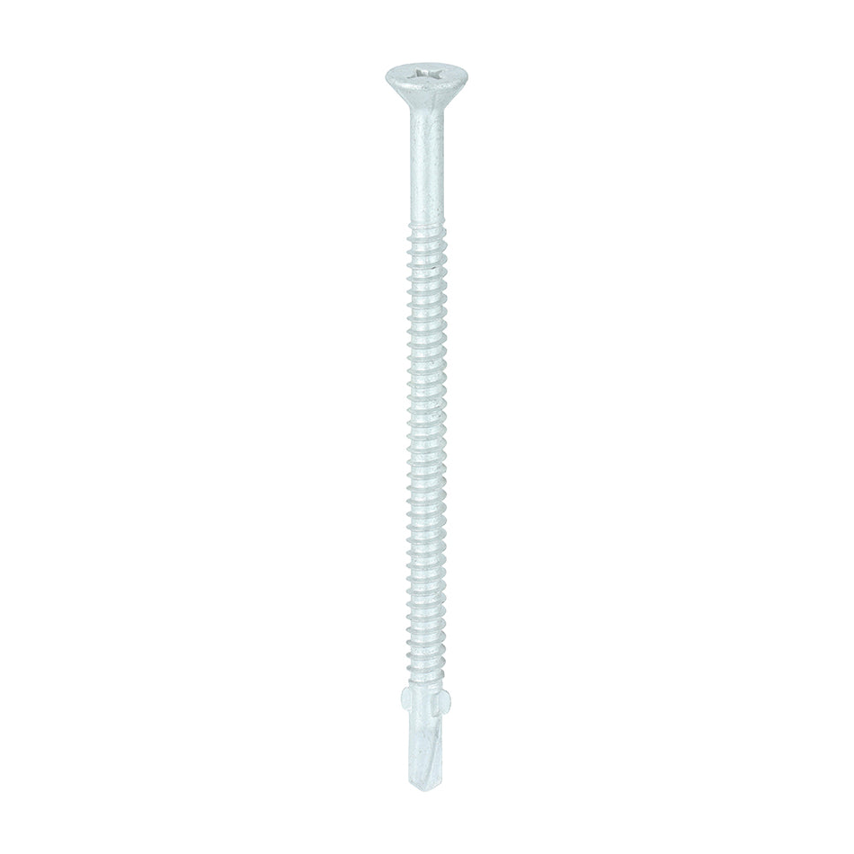 TIMCO Self-Drilling Wing-Tip Steel to Timber Light Section Exterior Silver Screws  - 5.5 x 100