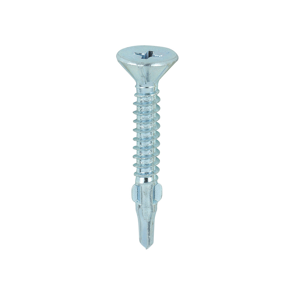 TIMCO Self-Drilling Wing-Tip Steel to Timber Light Section Silver Screws  - 4.2 x 32