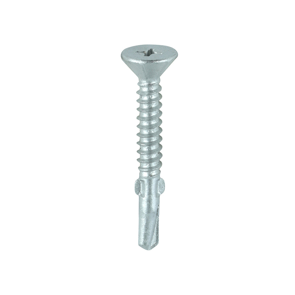 TIMCO Self-Drilling Wing-Tip Steel to Timber Light Section Exterior Silver Screws  - 4.8 x 38