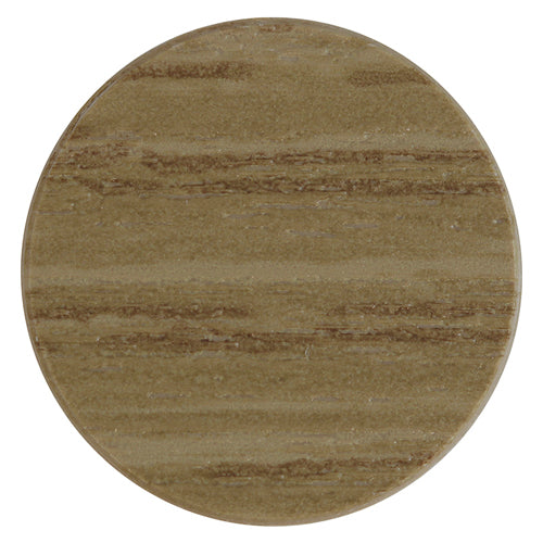 TIMCO Self-Adhesive Screw Cover Caps Odessa Oak - 13mm