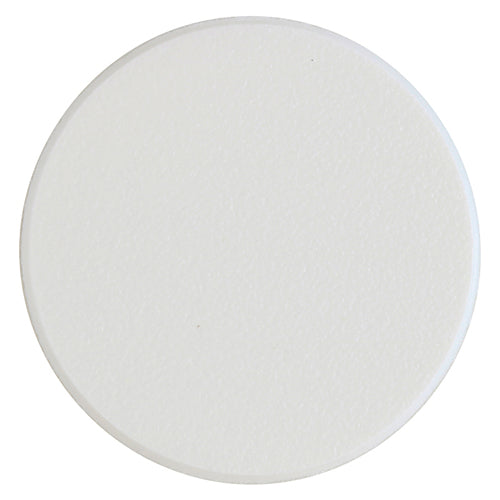 TIMCO Self-Adhesive Screw Cover Caps White Matt - 13mm