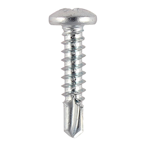 TIMCO Self-Drilling Metal Framing Pan Head Silver Screws - 8 x 1