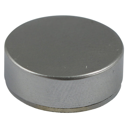 TIMCO Threaded Screw Caps Solid Brass Satin Chrome - 16mm