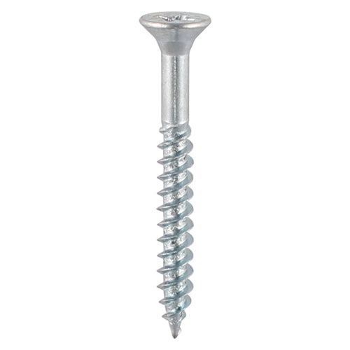 TIMCO Twin-Threaded Countersunk Silver Woodscrews - 10 x 3